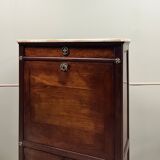 Étienne avril right secretary in mahogany louis xvi period stamped xviii eme century flag