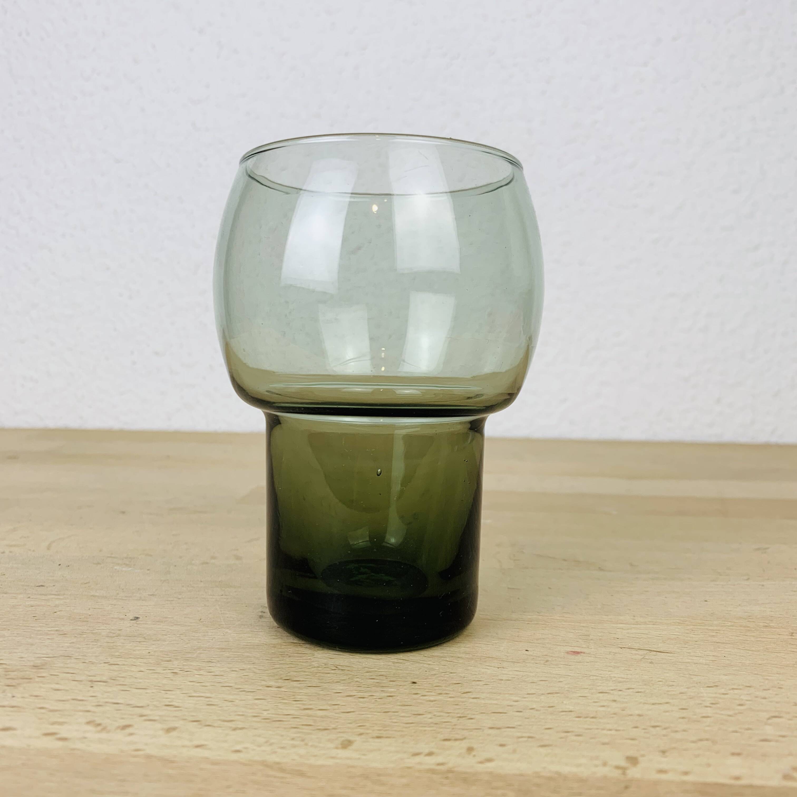 Smoked glass tealight candle holder