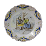 Plate in Rouen earthenware