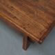 Table basse en pin rustique, style ferme français du début du 20e siècle
