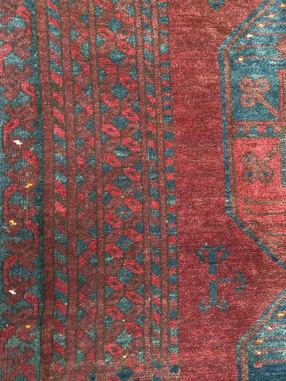 Carpet old Afghan Turkmen 152x230 cm