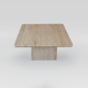 Travertine side table
