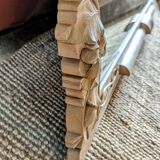 Miroir art deco bois sculpté
