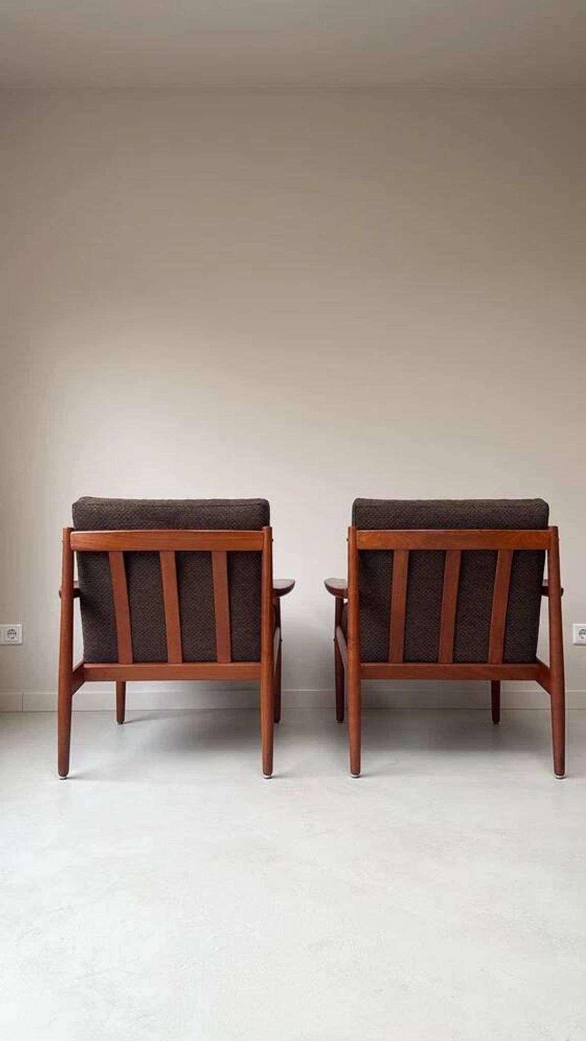 2 Vintage teak armchairs by Arne Vodder for Glostrup from Denmark