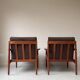 2 Vintage teak armchairs by Arne Vodder for Glostrup from Denmark