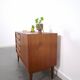 Teak sideboard met 4 lades en houten grepen, Bornhold