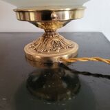 Art Deco lamp with glass globe