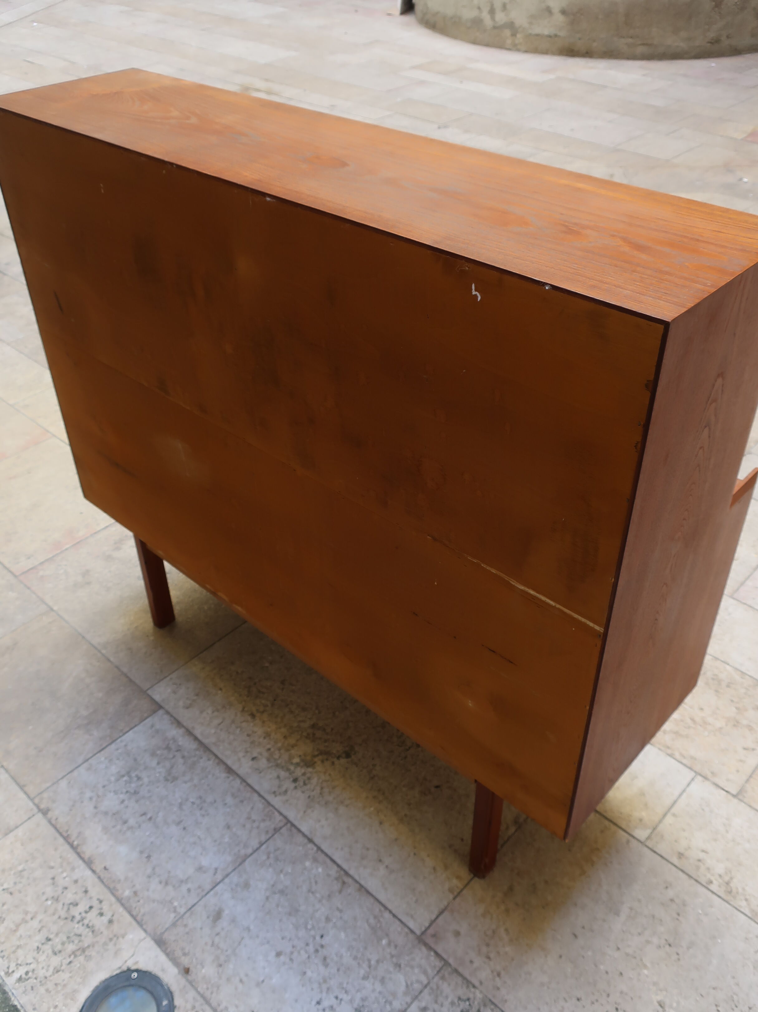 High sideboard of the 60s in teak