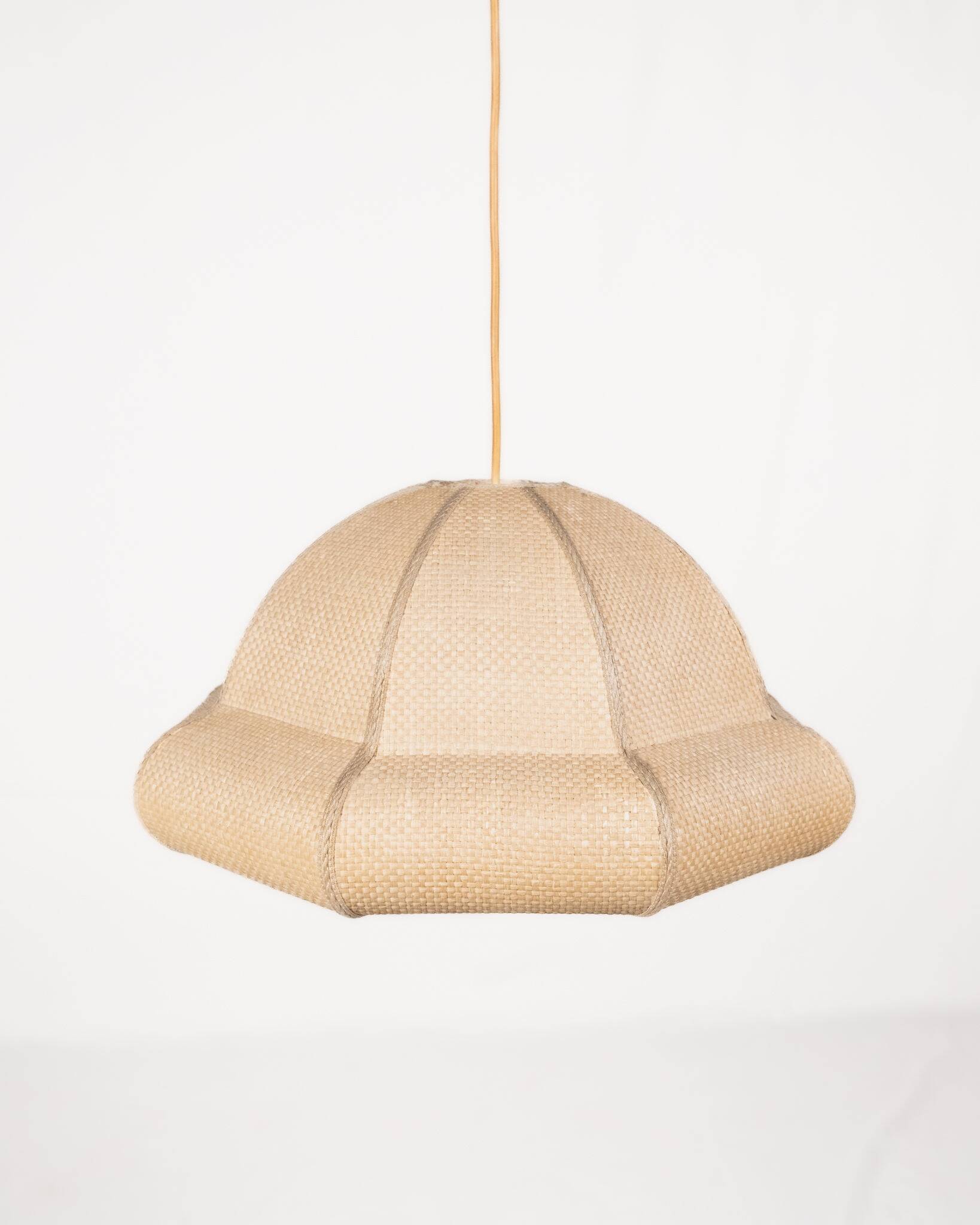 Suspension in natural raffia, France, 1960s