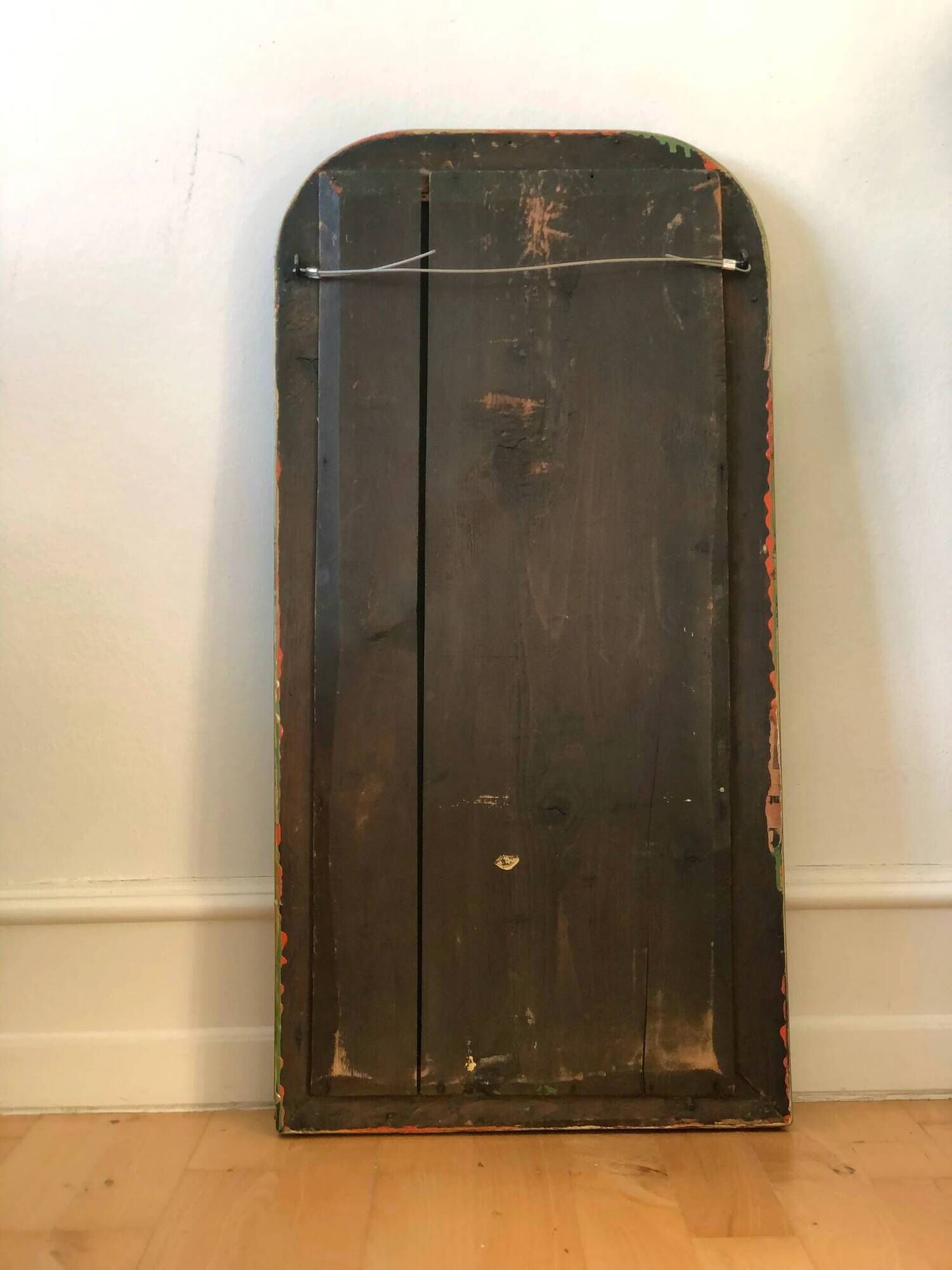 Antique French Louis Philippe full length mirror – gold, late 19th century