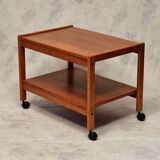 Vintage Scandinavian Rolling Trolley - BRDR Furbo, Spøttrup - Teak - Ca 1960