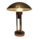 "Mushroom" table lamp, gilt brass, Claude-Paz Et Silva, Art Deco, 1930s – France