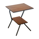 Wood and metal side table