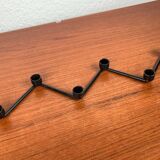 Mid-century Danish minimalist metal candlestick from the 1960s.