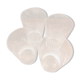 4 Baccarat glasses