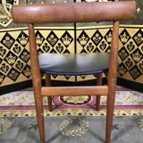 Scandinavian teak dining table and 4 Hans Olsen chairs for Frem Rojle