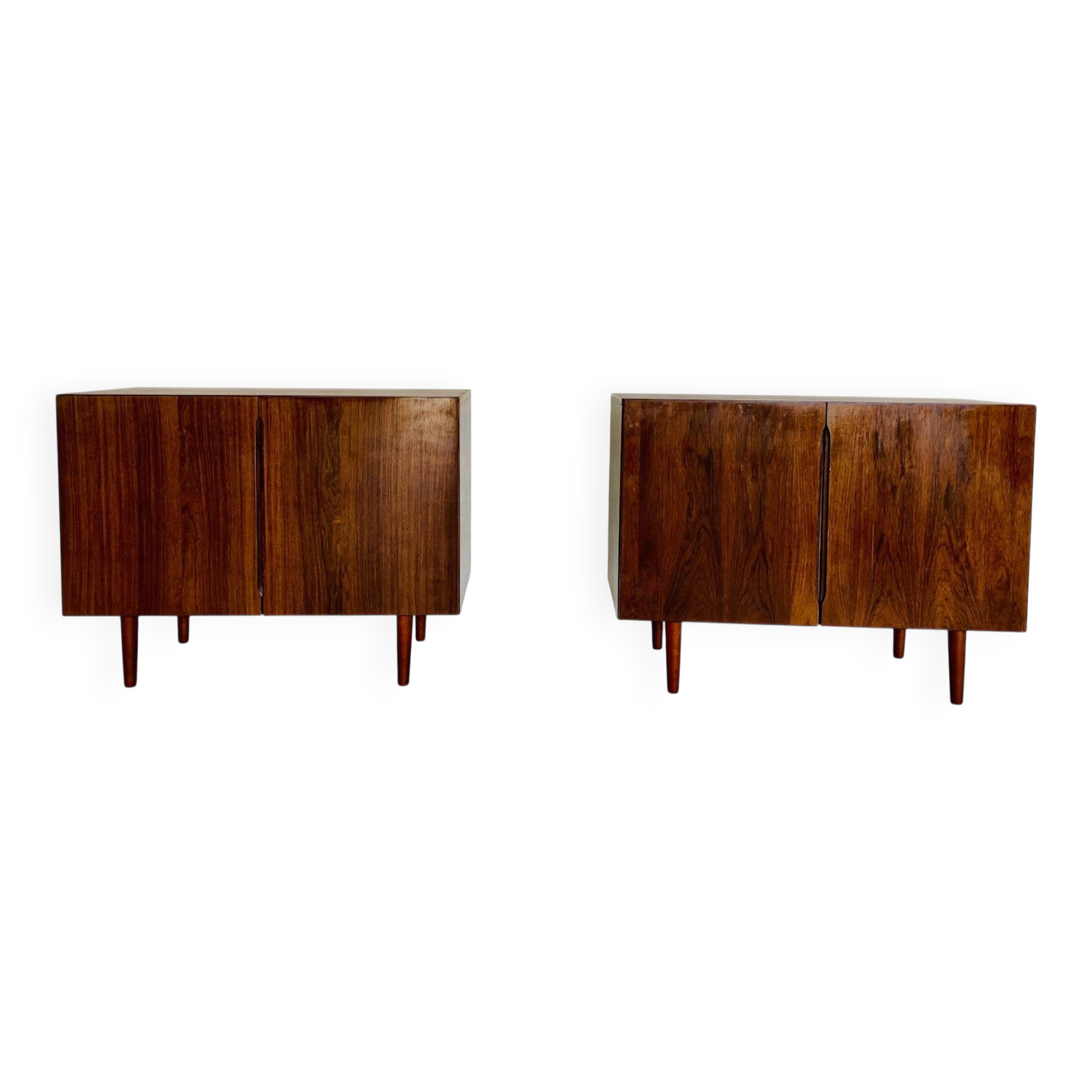 Buffets en palissandre assortis danois vintage des années 1960