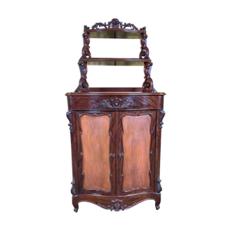 Napoleon III mahogany support cabinet