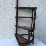 English library ladder mahogany