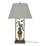Crystal parrot table lamp, 1970s