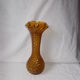 Yellow glass vase