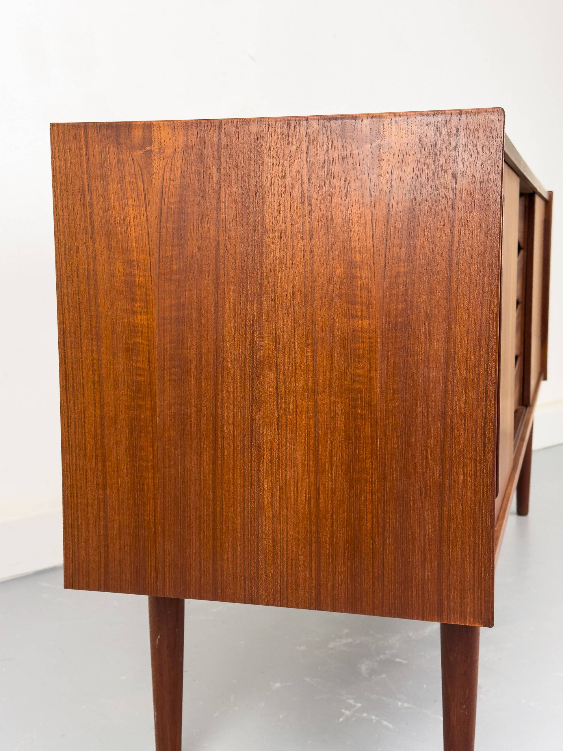Vintage Sideboard in Teak with Drawers and Sliding Doors, 1960s