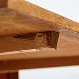 Restored teak dining table by henry kjærnulf for vejle mk9395