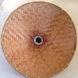 Vintage braided rattan suspension