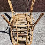 Rattan armchair (60s/70s)