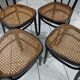 Suite of 4 Bistro chairs canned by ZPM for Thonet vintage 1950