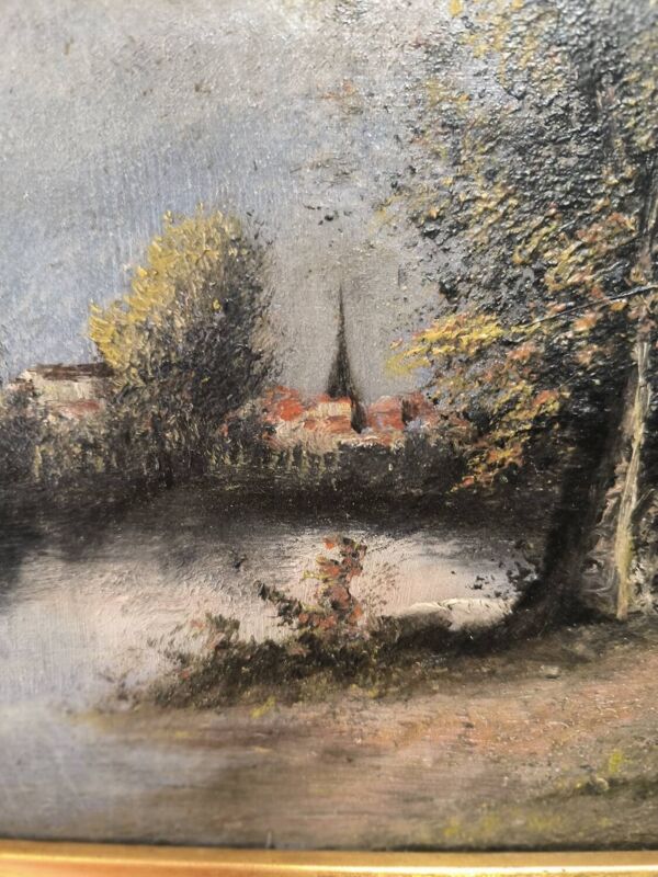 Tableau huile sur toile, école française fin XIXeme