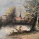 Oil painting on canvas, French school late 19th century.