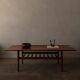 Danish Teak Coffee Table with Slatted Shelf, Grete Jalk 1960s