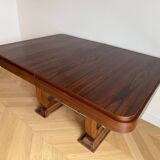 Art Deco table, lyre base, 1930s