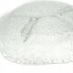 Appetizer platter, mid-century modern, soda glass, design by J. S. Drost, Ząbkowice, Poland, 1970s