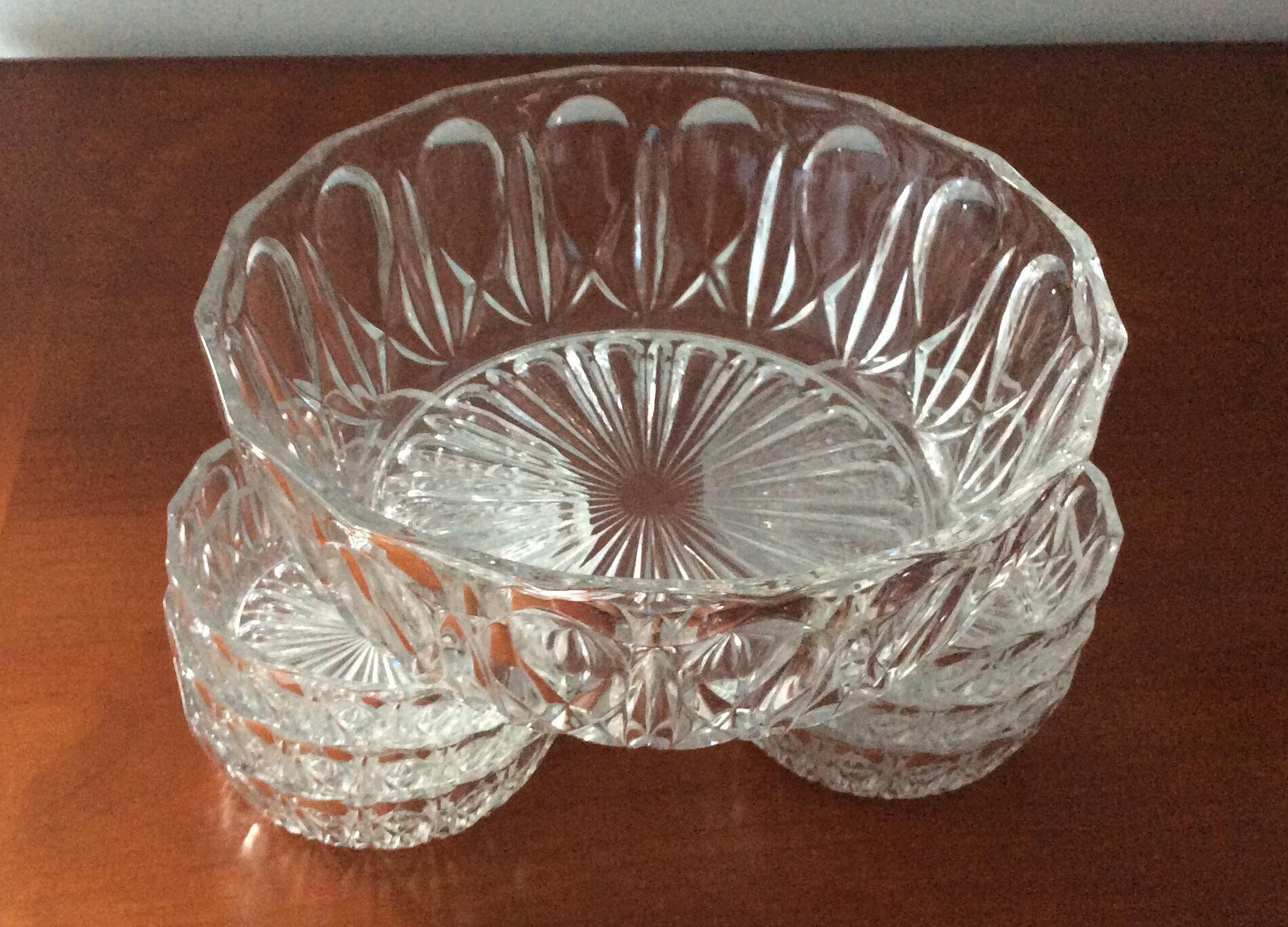 Fruit salad service glass of the 60s - vintage