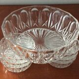 Fruit salad service glass of the 60s - vintage