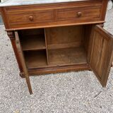 Vintage white marble bathroom cabinet 1950