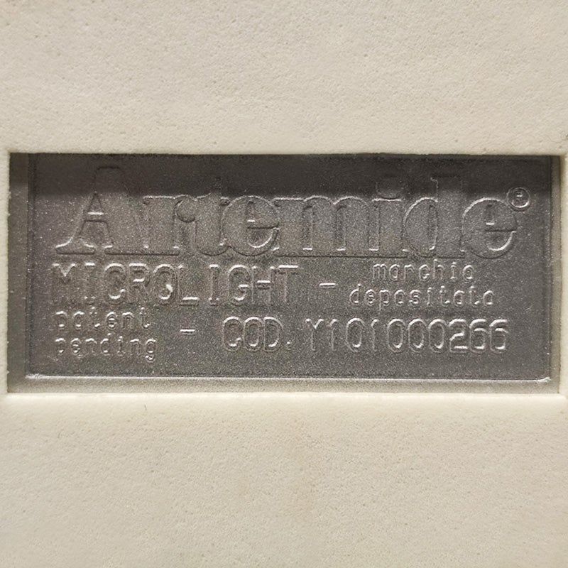1990s Orange Table Lamp "Microlight" by Ernesto Gismondi for Artemide. Made in Italy