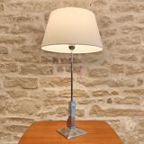 Chrome metal lamp, neoclassical