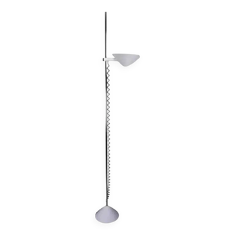 White floor lamp, Italian design from the 70s by Mauro Mazoll