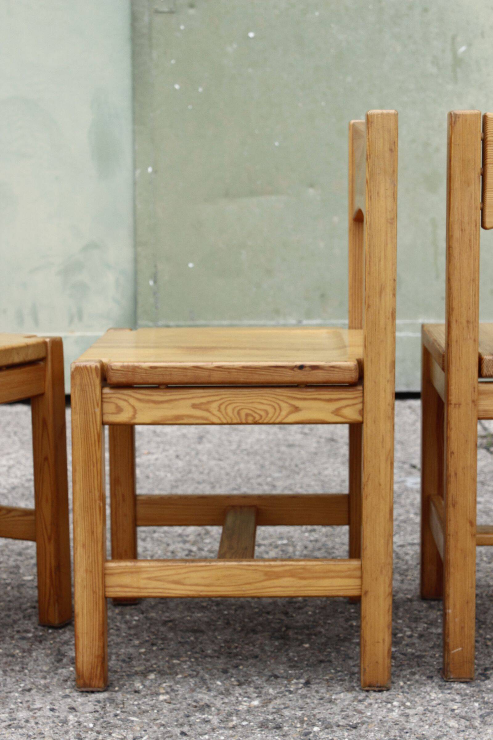 Table à manger & chaises Hongisto en pin par Ilmari Tapiovaara pour Laukaan Puu