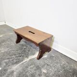 50s Handmade Wooden Footstool