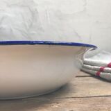 Enamelled sheet metal basin