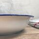 Enamelled sheet metal basin