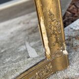 19th century empire mirror with gilded frame 100x115cm