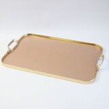 Kaymet Rose gold colored aluminum tray, UK 1970s