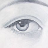 Evelyne Baget Detail of a portrait of a young woman. Contemporary