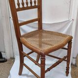 Rattan bedroom chair from the early 20th century