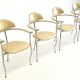 Set of yellow Marilyn Stiletto dining chairs Arrben Italy
